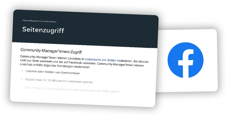 Community-Manager*innen-Zugriff (Moderator)