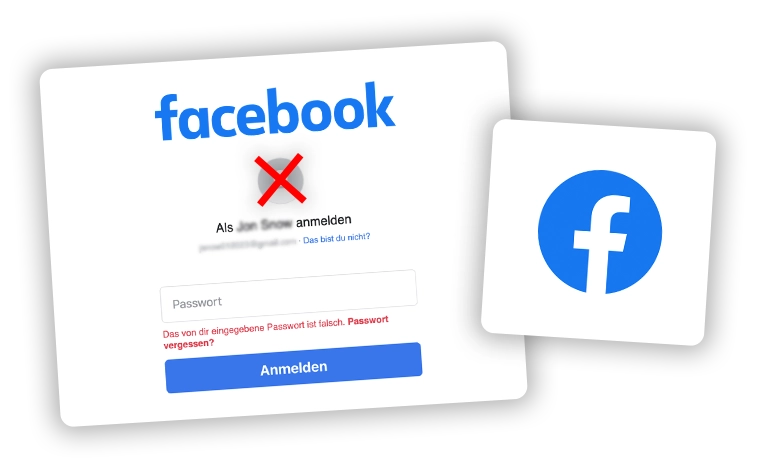 Facebook Konto gehackt