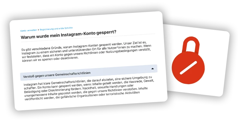 So entsperrt man ein Instagram Konto