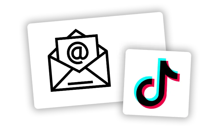 TikTok Account wiederherstellen mit E-Mail-Adresse Menü