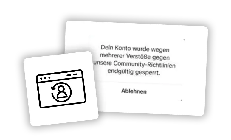Gesperrten TikTok Account wiederherstellen
