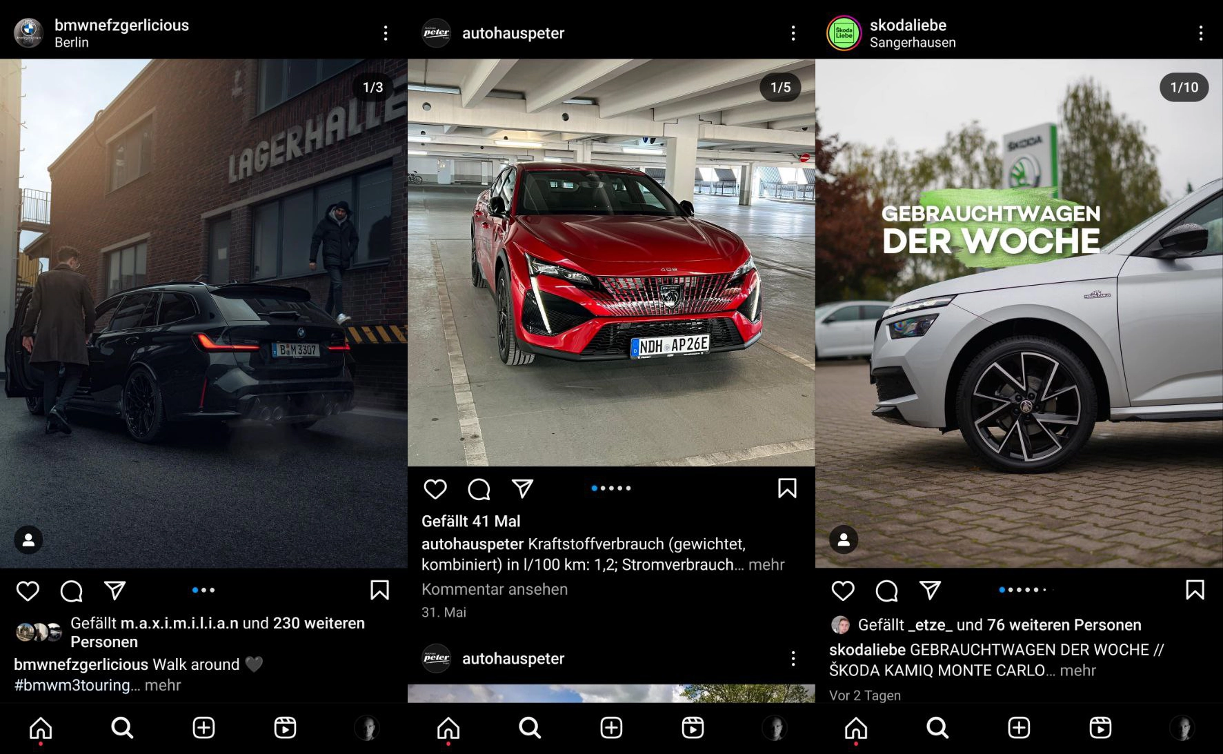 Instagram Feed Autohaus