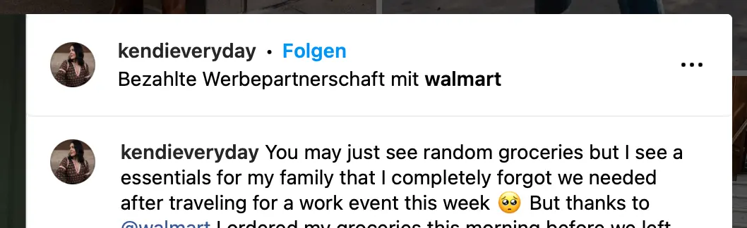 Label Bezahlte Werbepartnerschaft