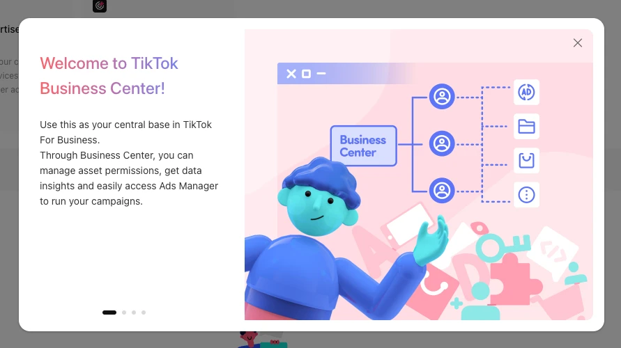 Welcome to TikTok Business Center Banner