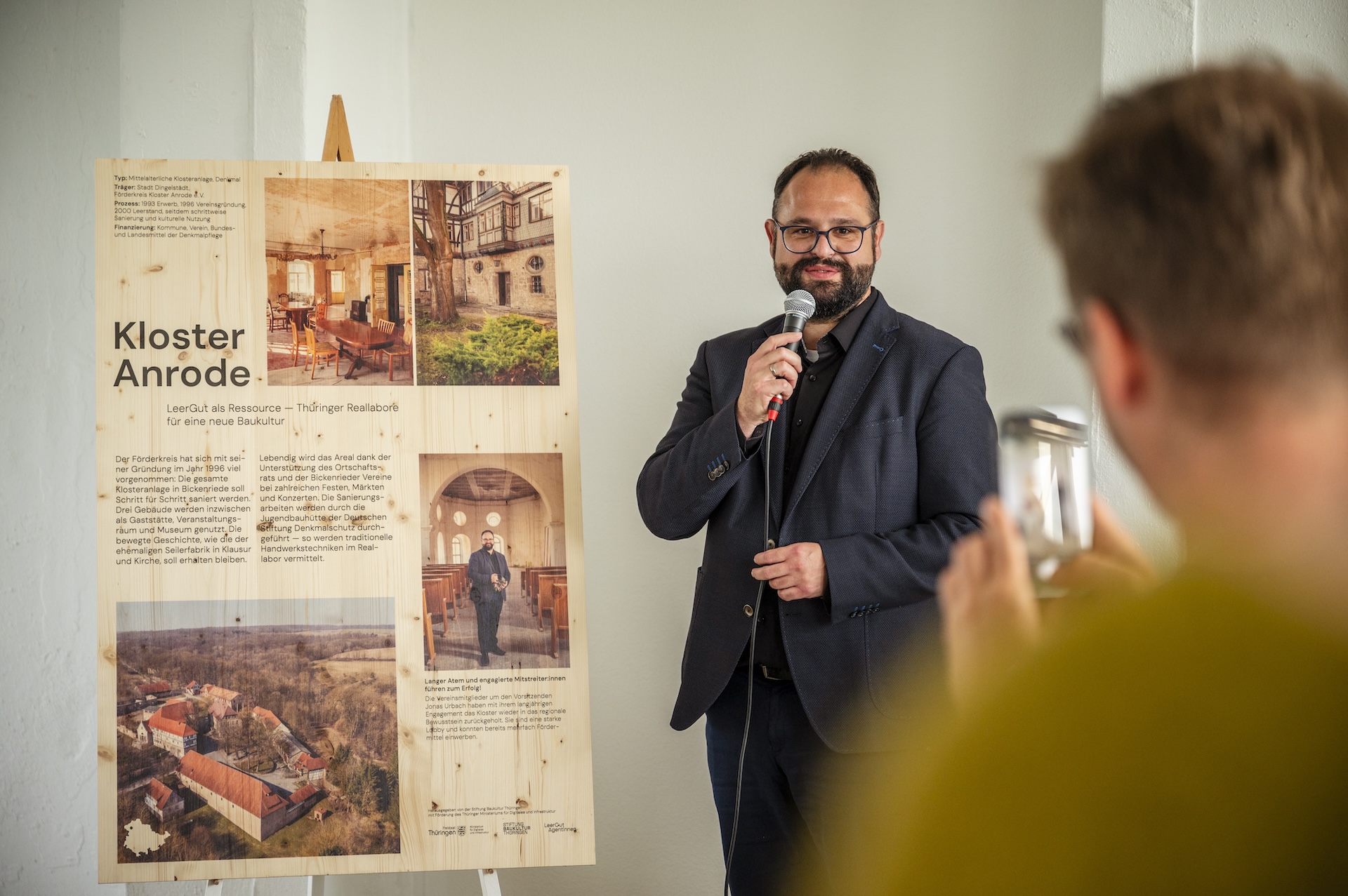 Jonas Urbach stellte sein Projekt Kloster Anrode vor.