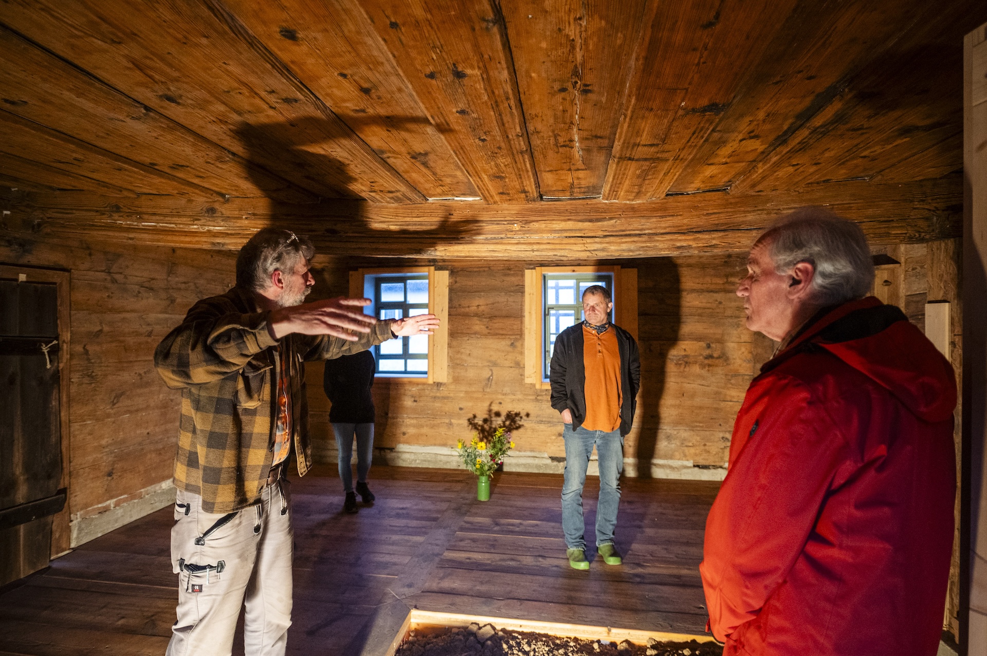 Volkmar Knoch erläutert sein Projekt. Foto: Thomas Müller